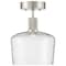 Access Lighting Port Nine Chardonnay, Chardonnay LED SemiFlush, Brushed Steel Finish, Clear Glass 63147LEDD-BS/CLR - alternate 6